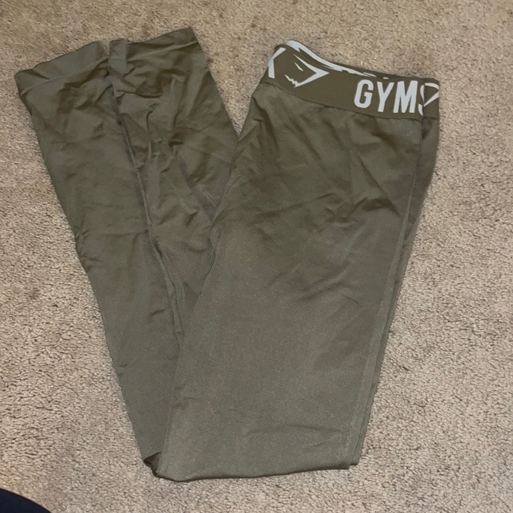 Khaki gymshark fit leggings